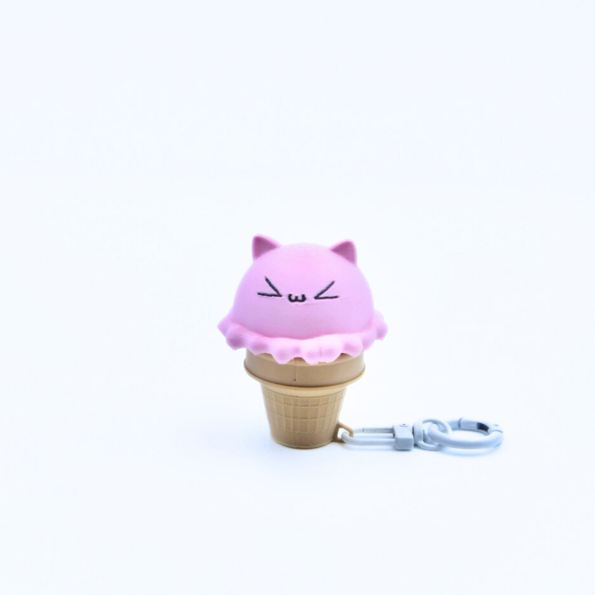 Ice Cream MEOW Clicky Keychain - Cute Cat-Shaped Fidget Toy Ice Cream MEOW Clicky Keychain - Cute Cat-Shaped Fidget Toy
