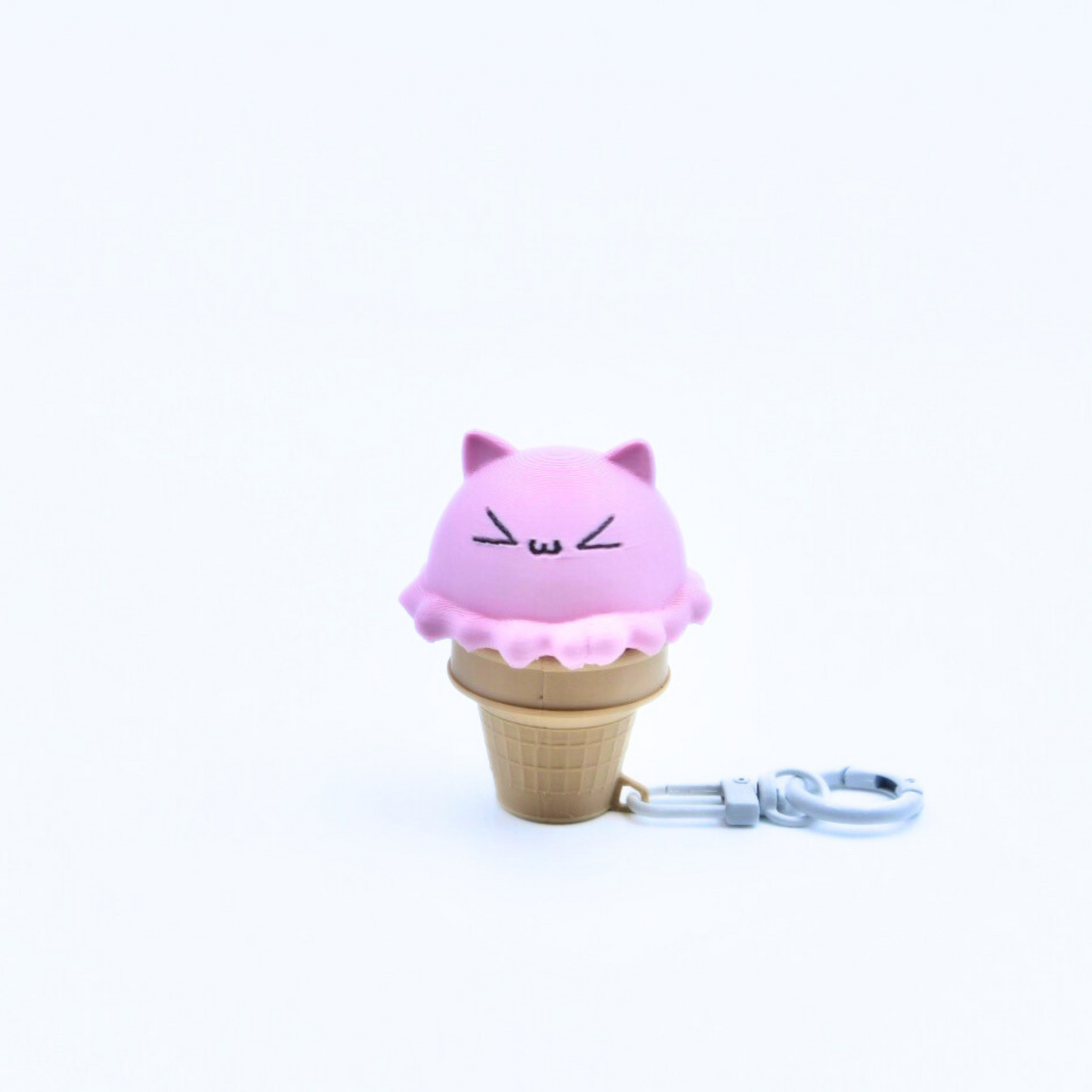Ice Cream MEOW Clicky Keychain