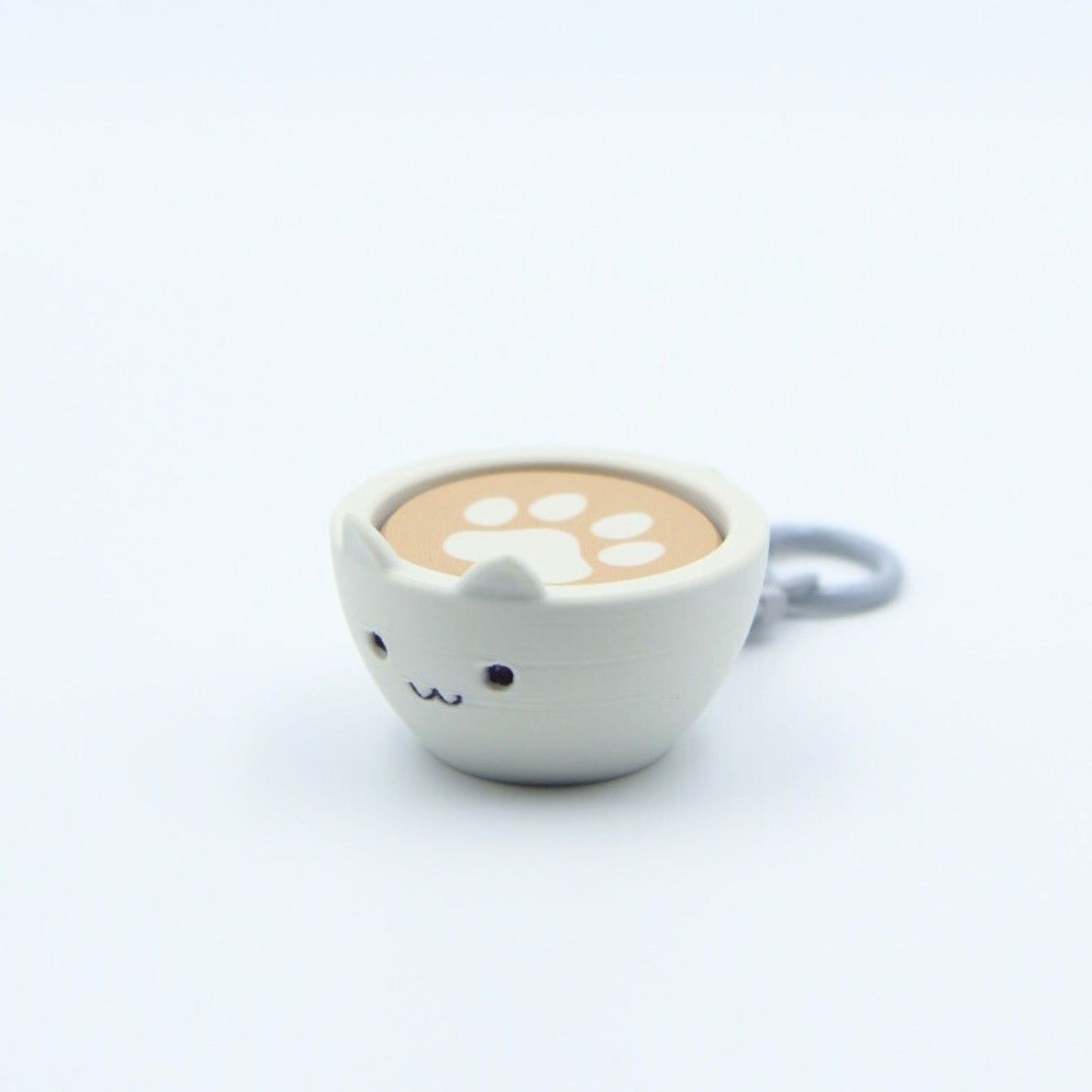 Cappuccino Meow Clicky Keychain