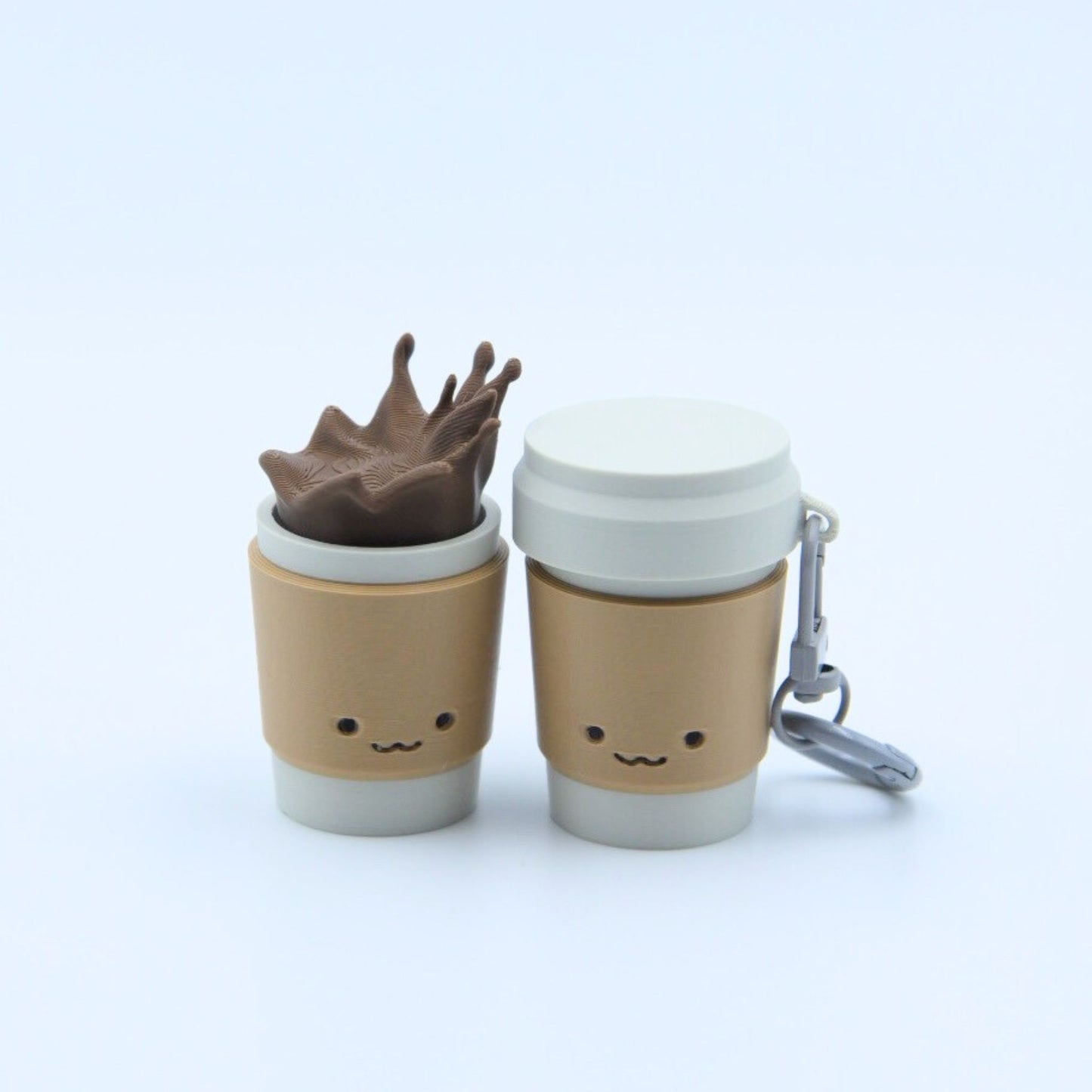 Coffee Buddy Meow Clicky Keychain