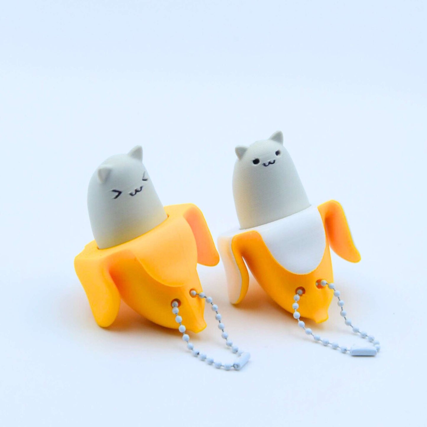 Bananana Meow Clicky Keychain!