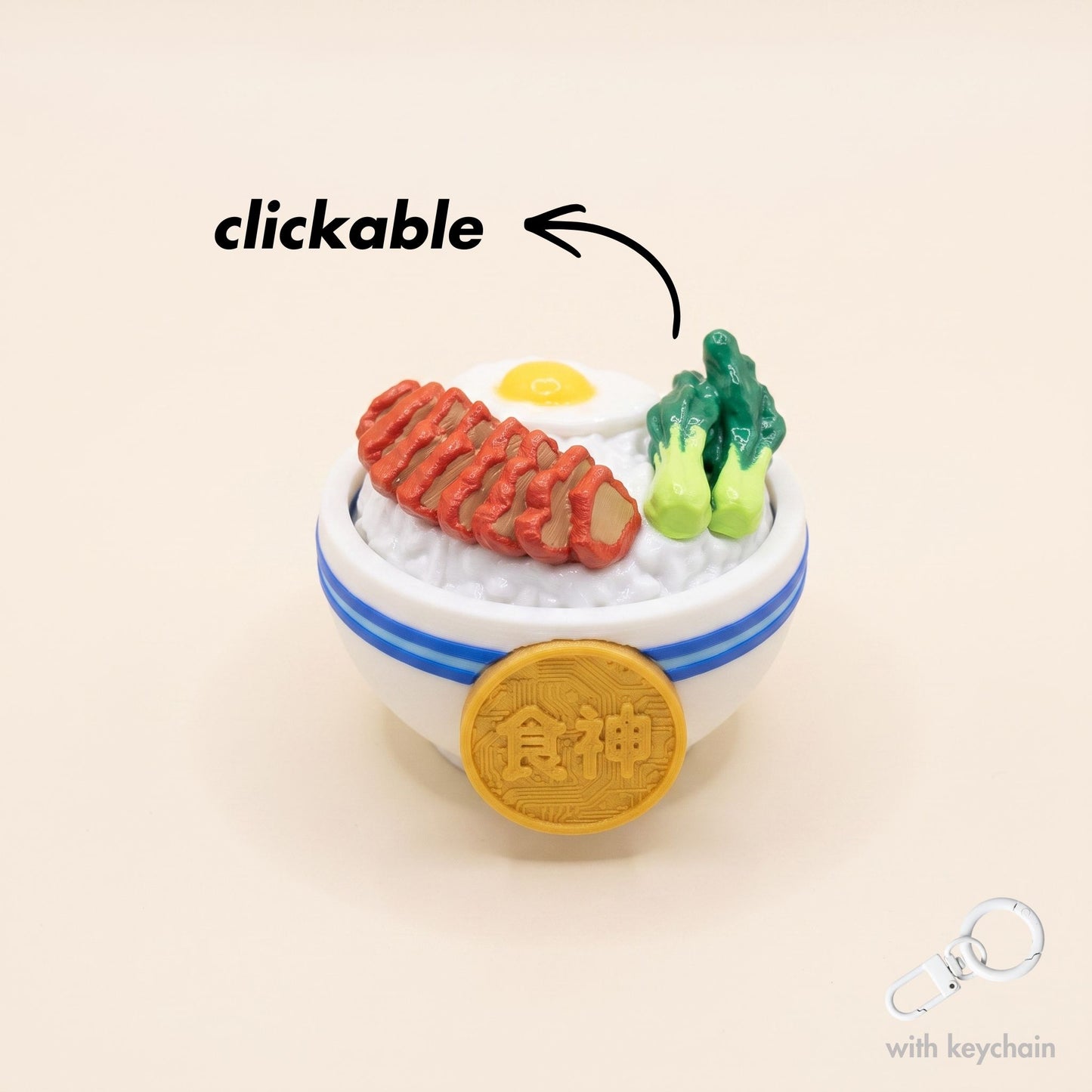Emotional Support Mini-Food Clicker Blindbox 食神美食盲盒