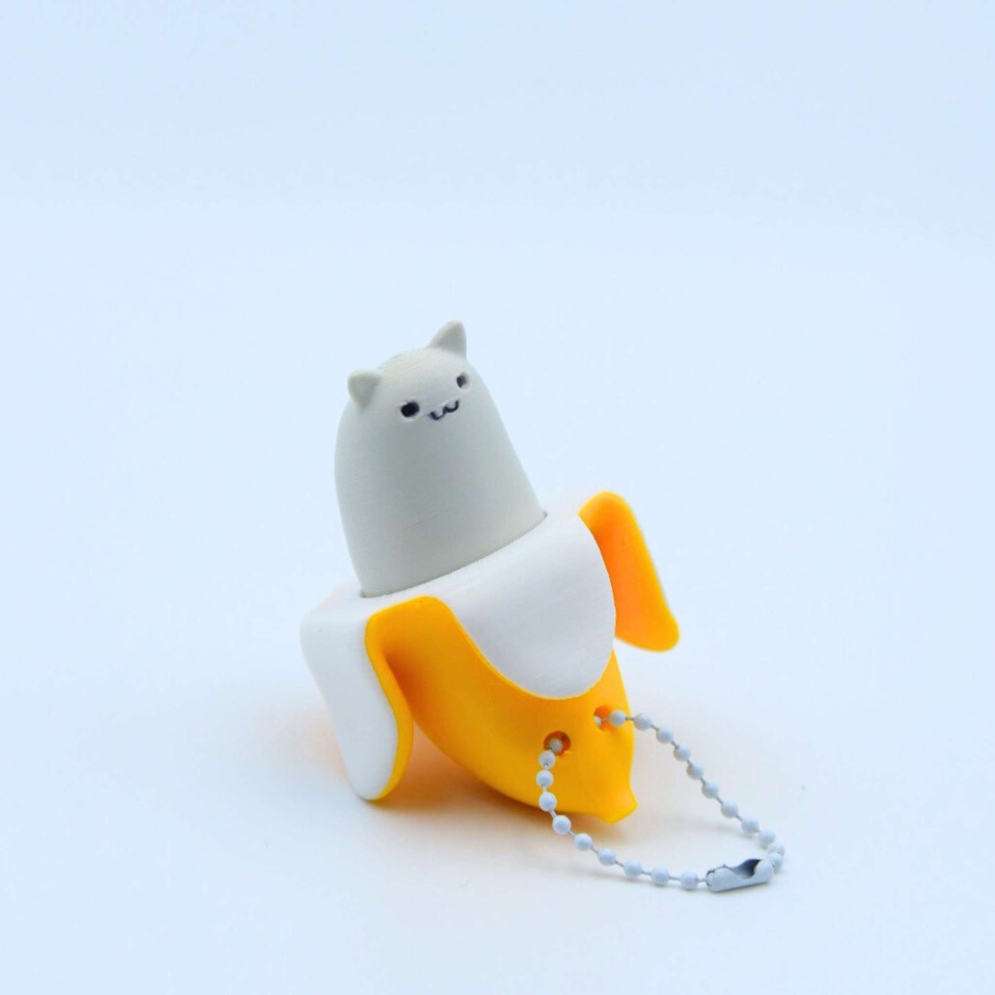 Bananana Meow Clicky Keychain!