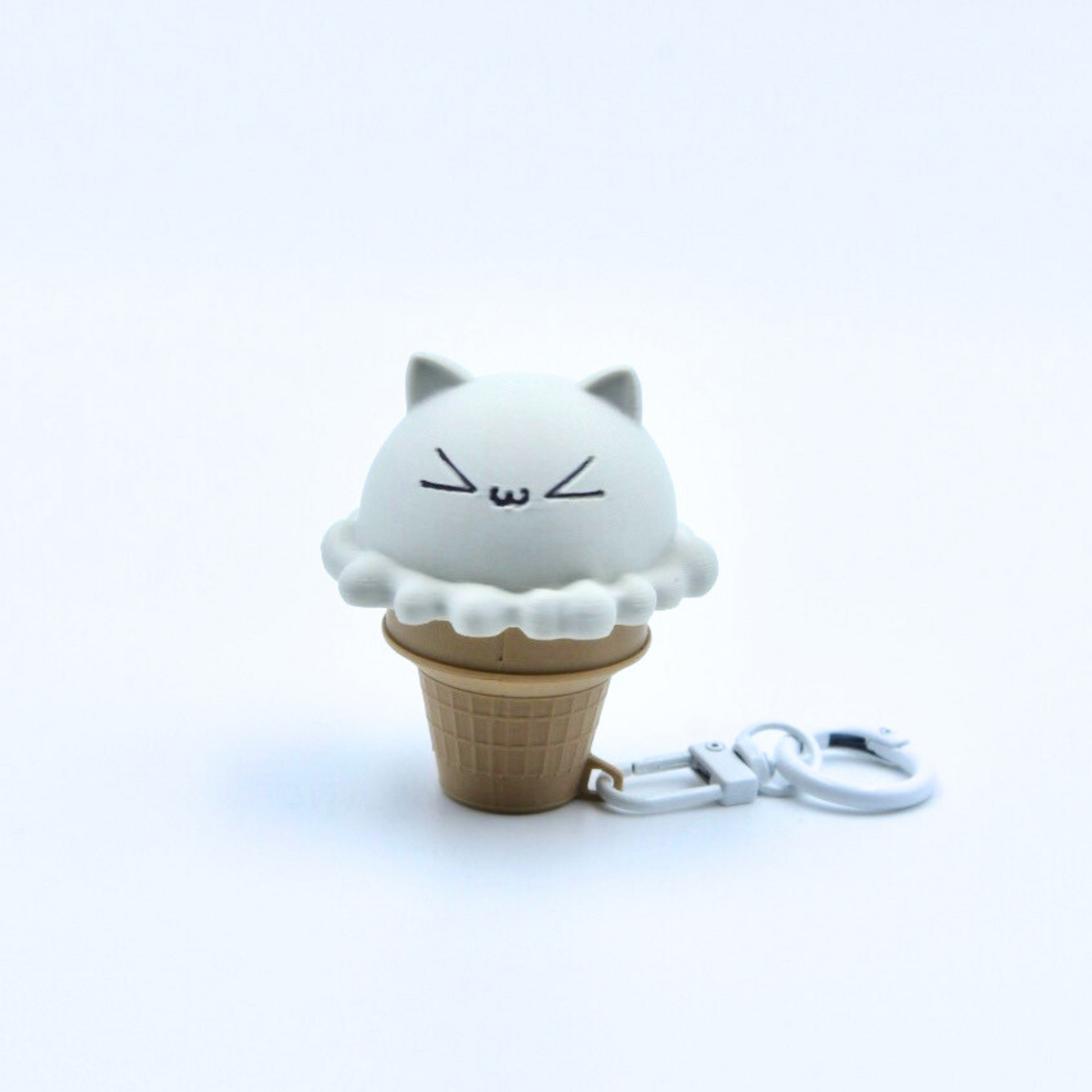 Ice Cream MEOW Clicky Keychain - Cute Cat-Shaped Fidget Toy Ice Cream MEOW Clicky Keychain - Cute Cat-Shaped Fidget Toy
