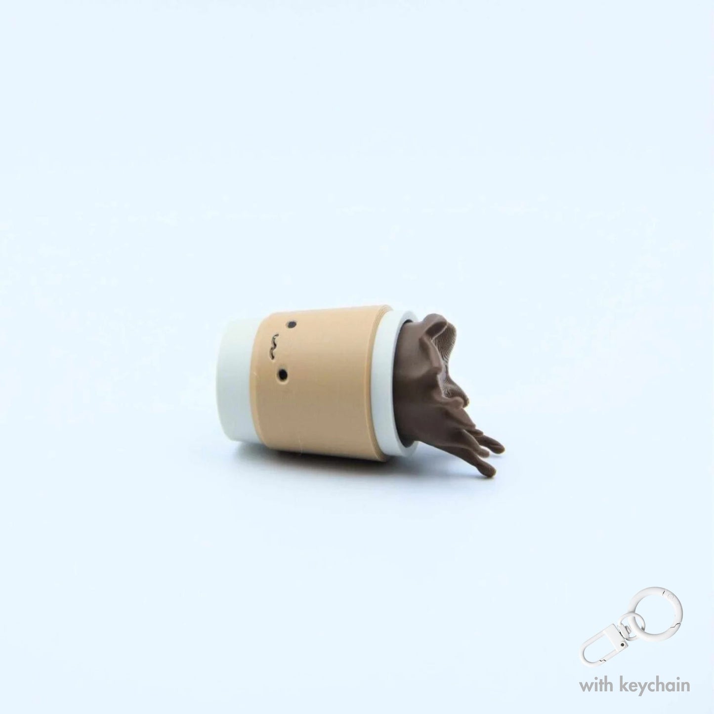 Coffee Buddy Meow Clicky Keychain