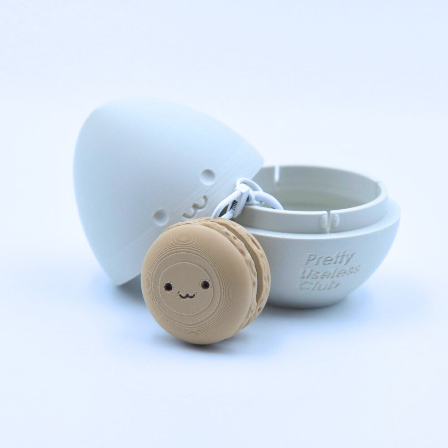 Macaron MEOW Clicky Keychain
