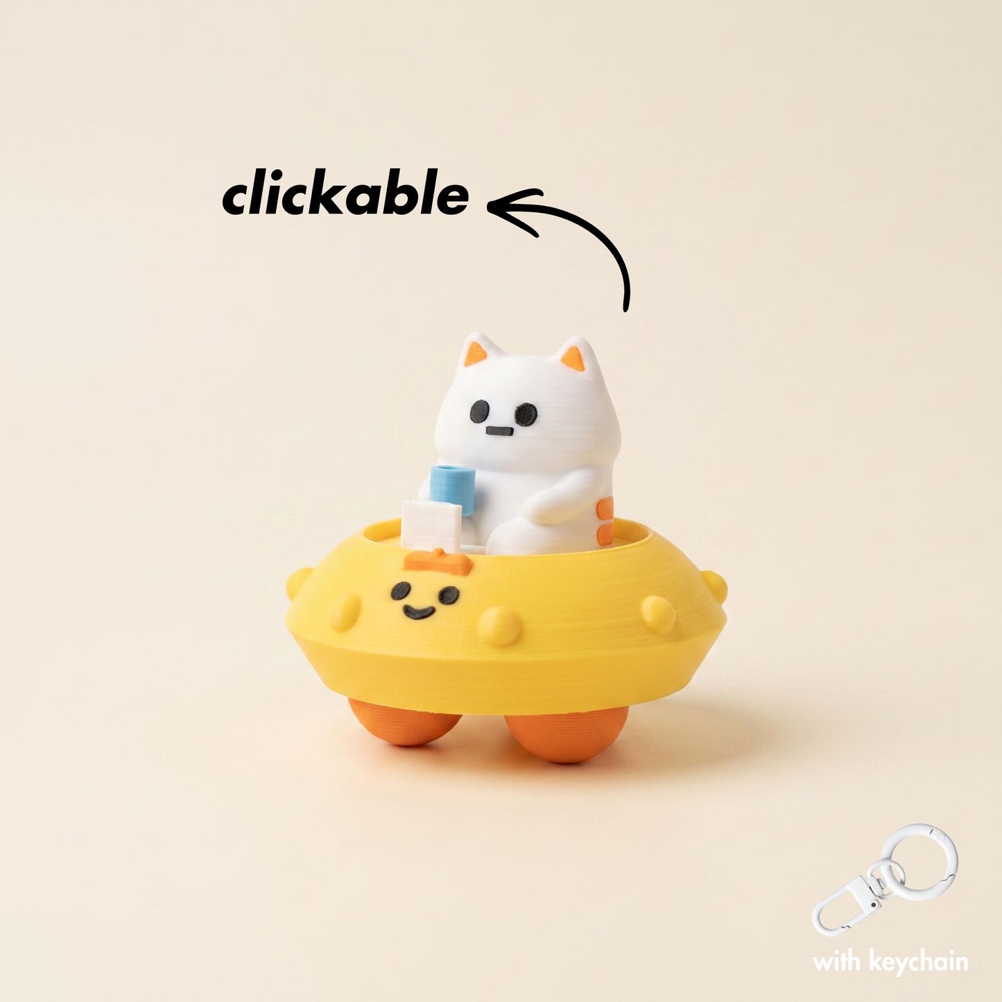 Emotional Support Kora & Tora Clicker Collection 厭世貓貓&雞太郎職場解壓系列