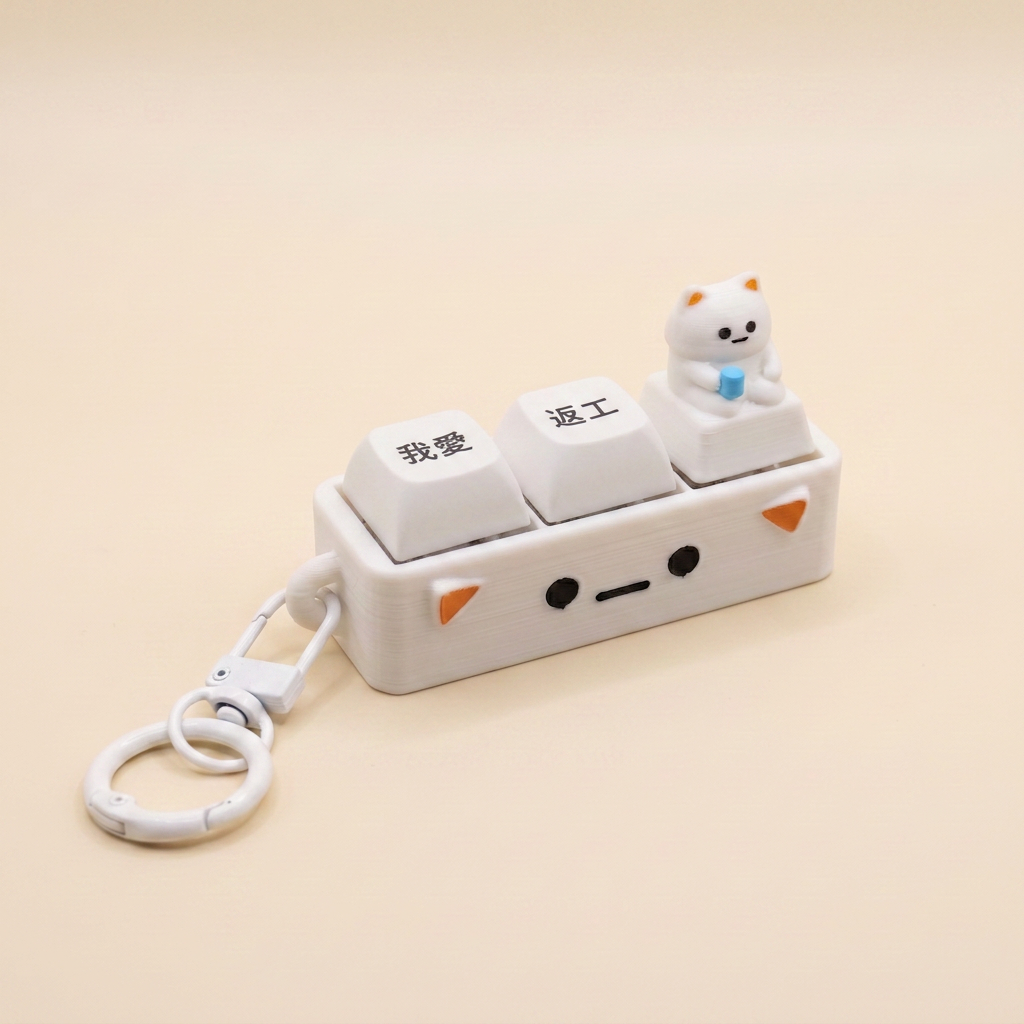 Emotional Support Kora & Tora Clicker Collection 厭世貓貓&雞太郎職場解壓系列
