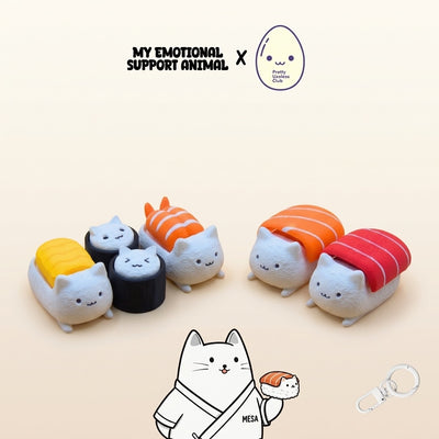 M.E.S.A. X Sushi Cat – Clicky Bento (6 pcs)