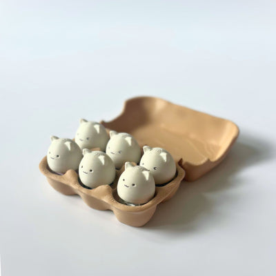 6 Eggie Meow Clicky Set